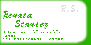 renata stanicz business card